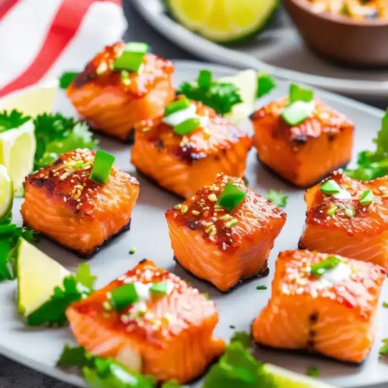 Air Fryer Firecracker Salmon Bites