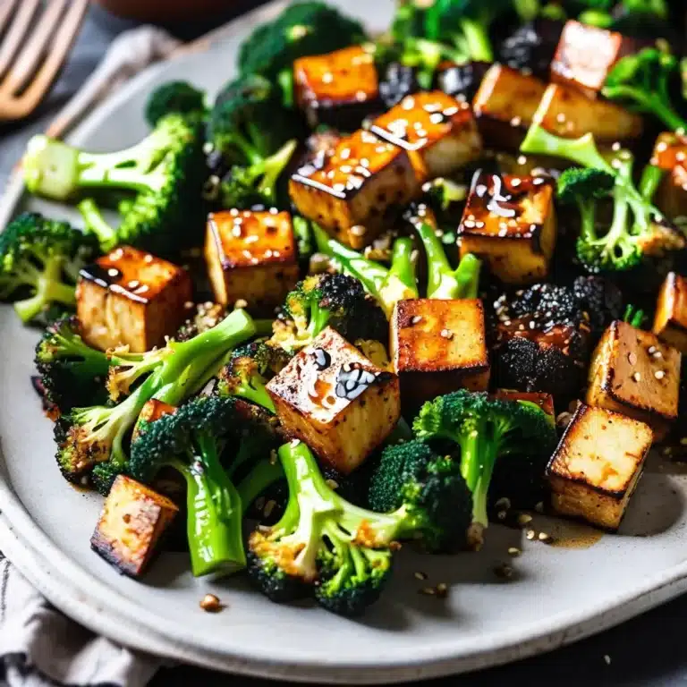 Sheet Pan Black Pepper Tofu and Broccoli