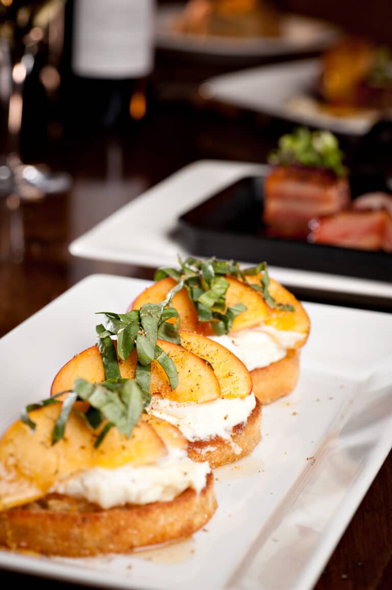Peach Toast with Whipped Ricotta