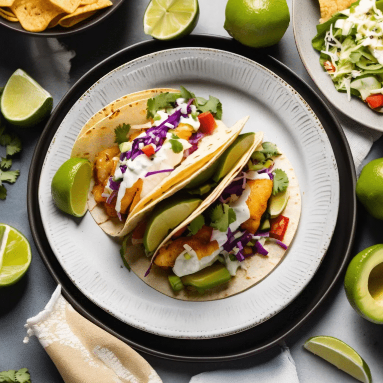 Air Fryer Fish Tacos