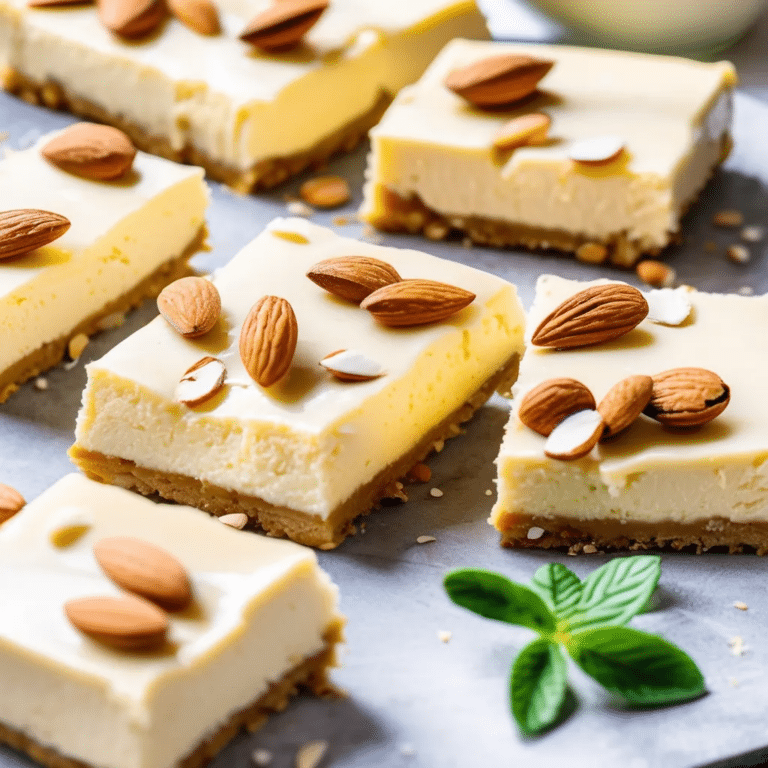 Almond Cheesecake Bars