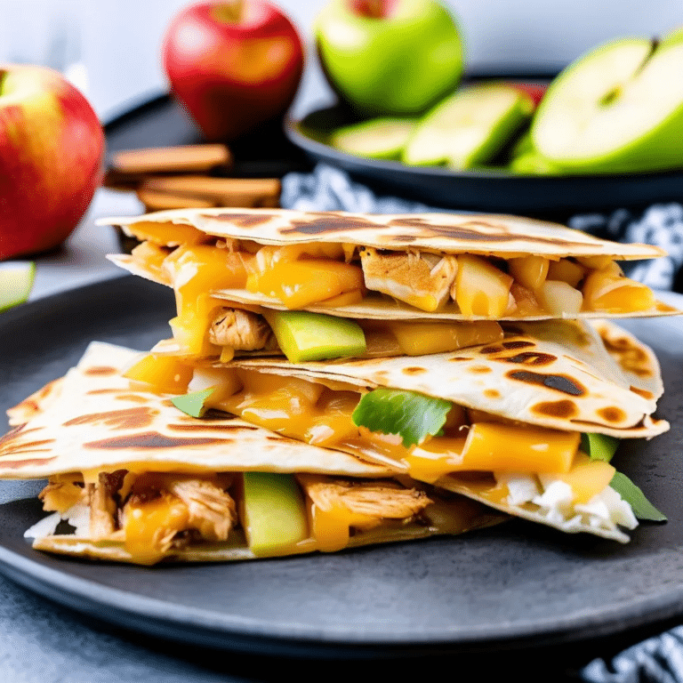 Apple Chicken Quesadillas