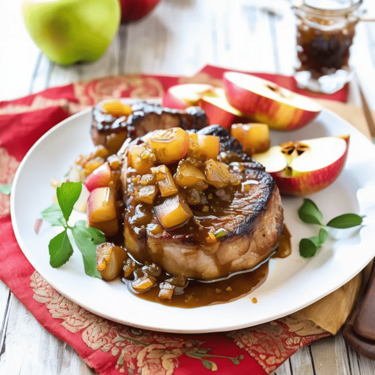 Apple Chutney Chops