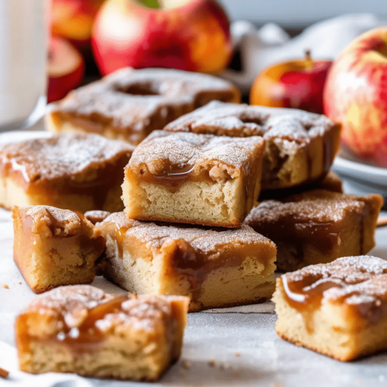 Apple Cider Doughnut Blondies