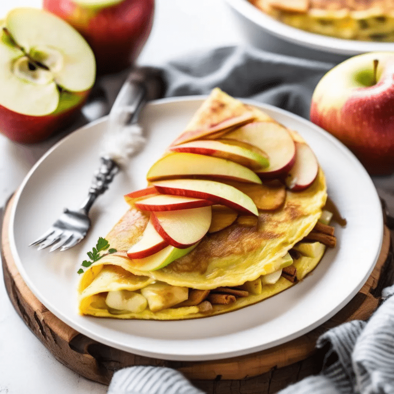 Apple Cinnamon Omelet