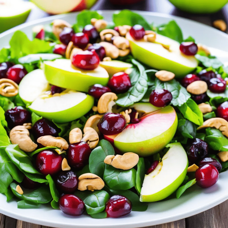 Apple Cranberry Cashew Salad