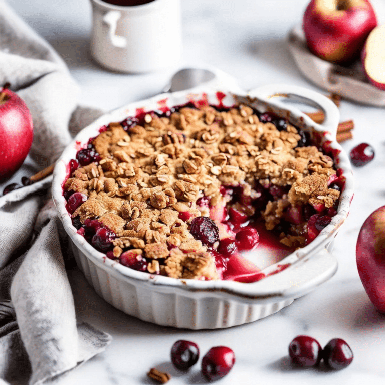Apple Cranberry Crisp