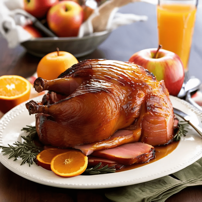 Apple-Orange Glazed Ham