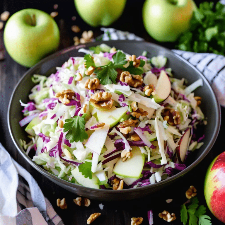 Apple Walnut Slaw