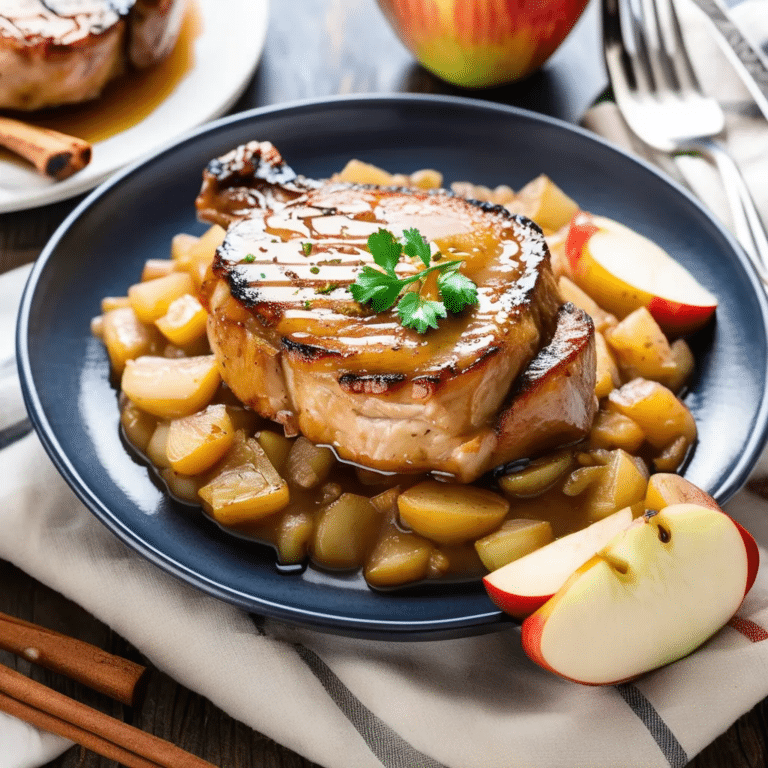 Applesauce Pork Chops
