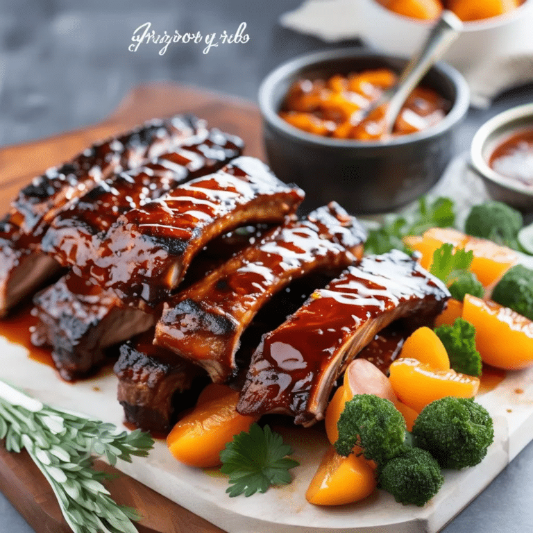 Apricot-Glazed Pork Ribs