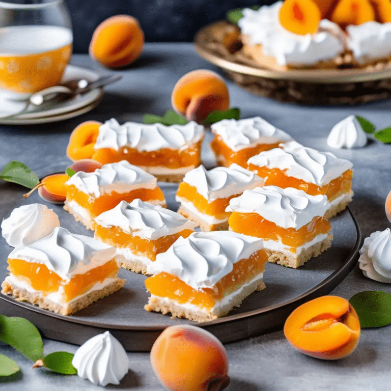 Apricot Mud Hen Cake Bars