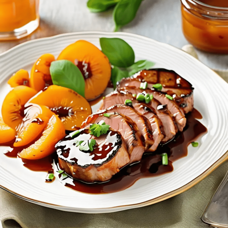 Apricot Pork Medallions