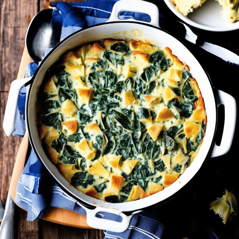 Artichoke Spinach Casserole
