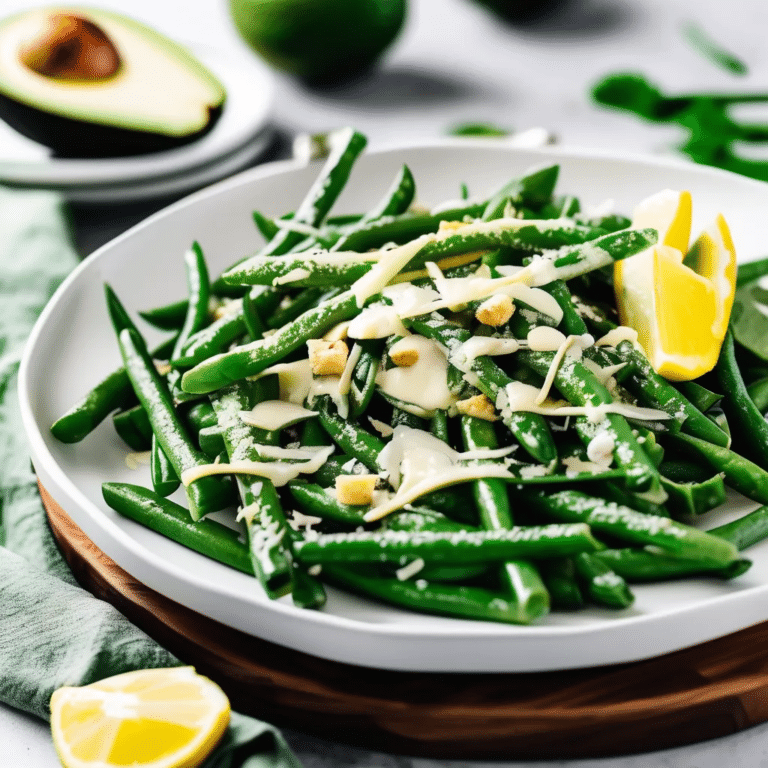Avocado Caesar Green Beans