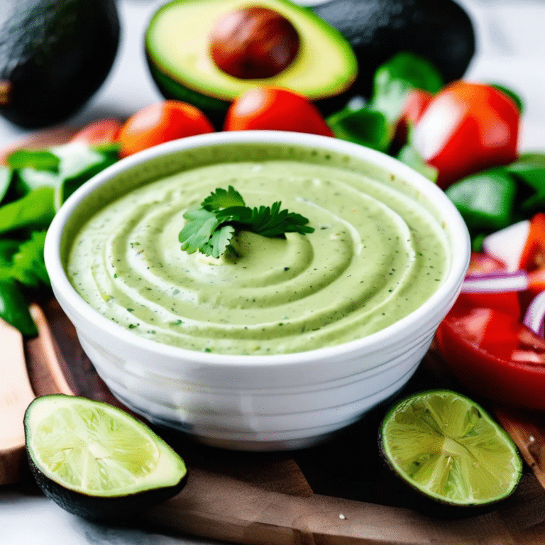 Avocado Lime Ranch Dressing