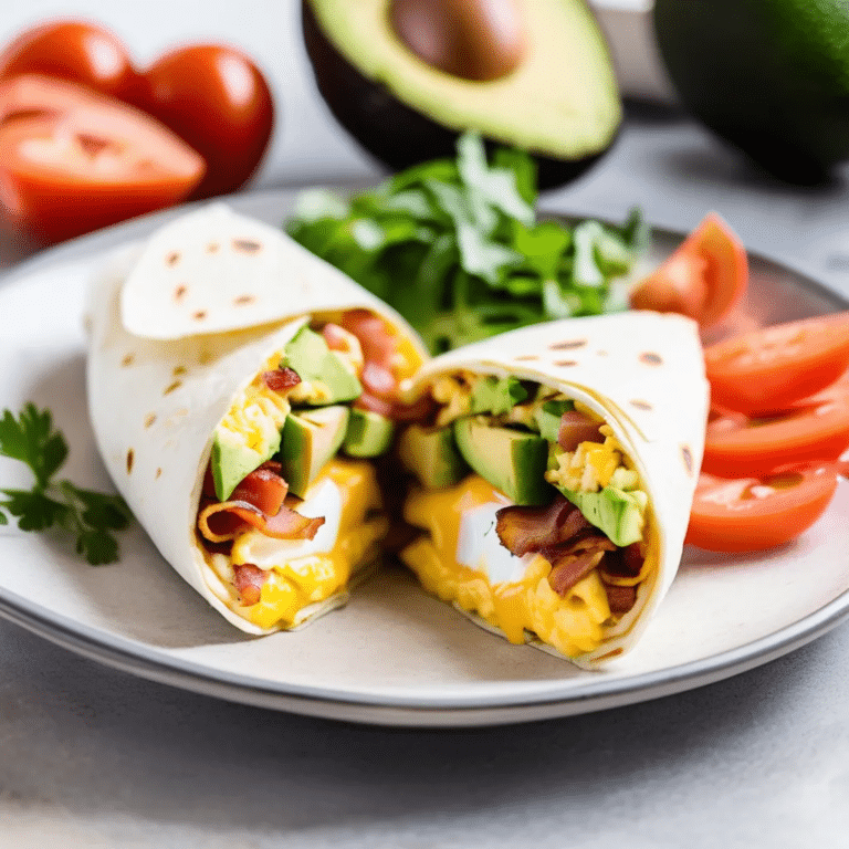 Bacon And Egg Breakfast Wrap