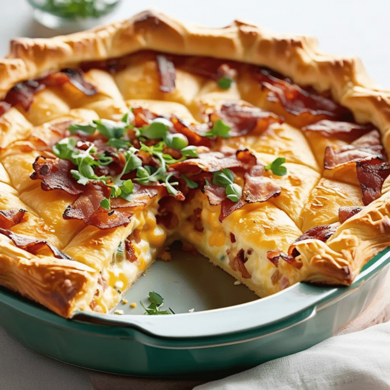 Bacon-Cheese Puff Pie