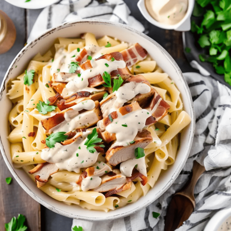 Bacon Chicken Alfredo