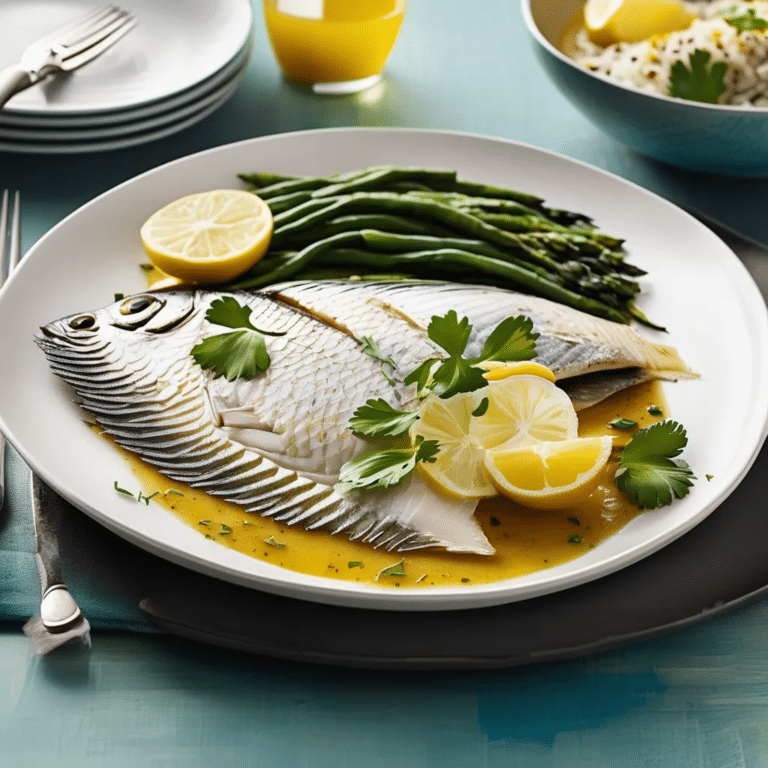 Baked And Poached Tilapia