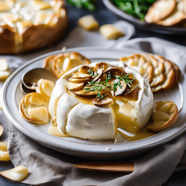 Baked Brie With Roasted Garlic