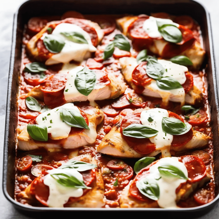 Baked Chicken Pepperoni