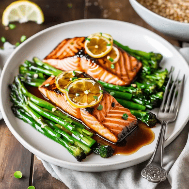 Baked Glazed Salmon