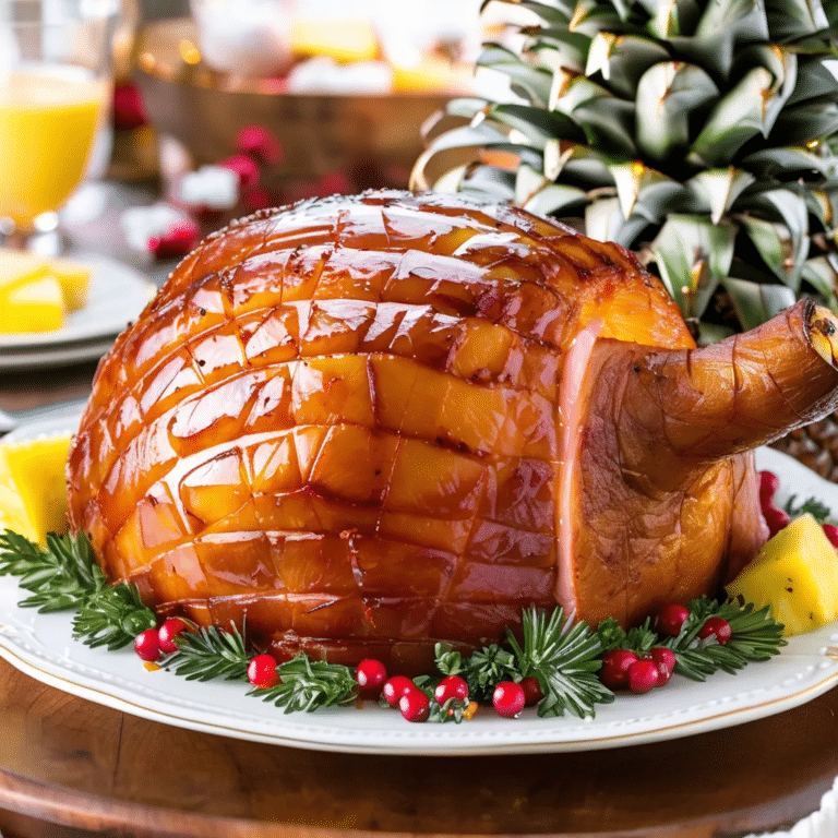 Baked Ham With Pineapple