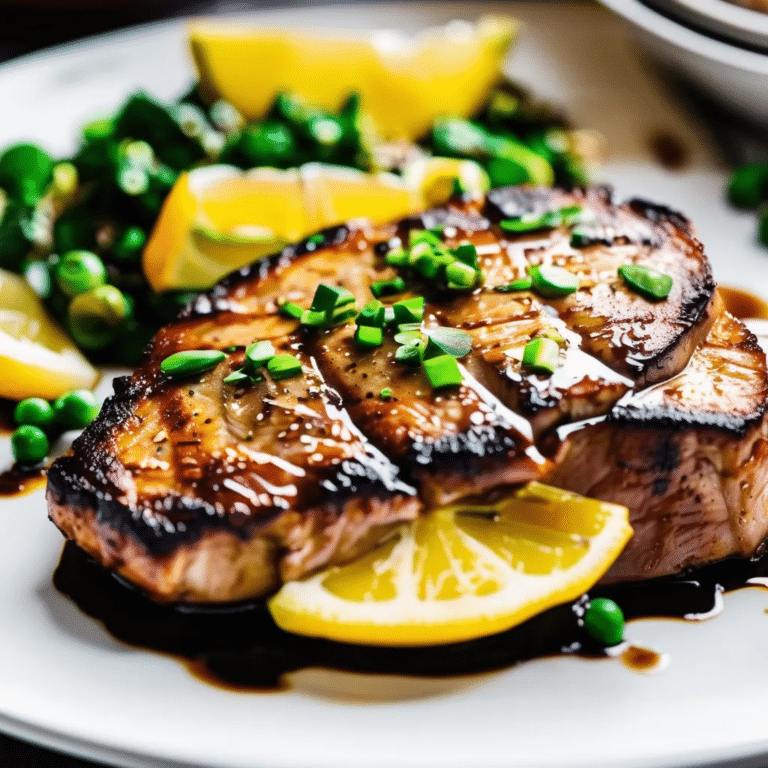 Baked Soy Lemon Chops