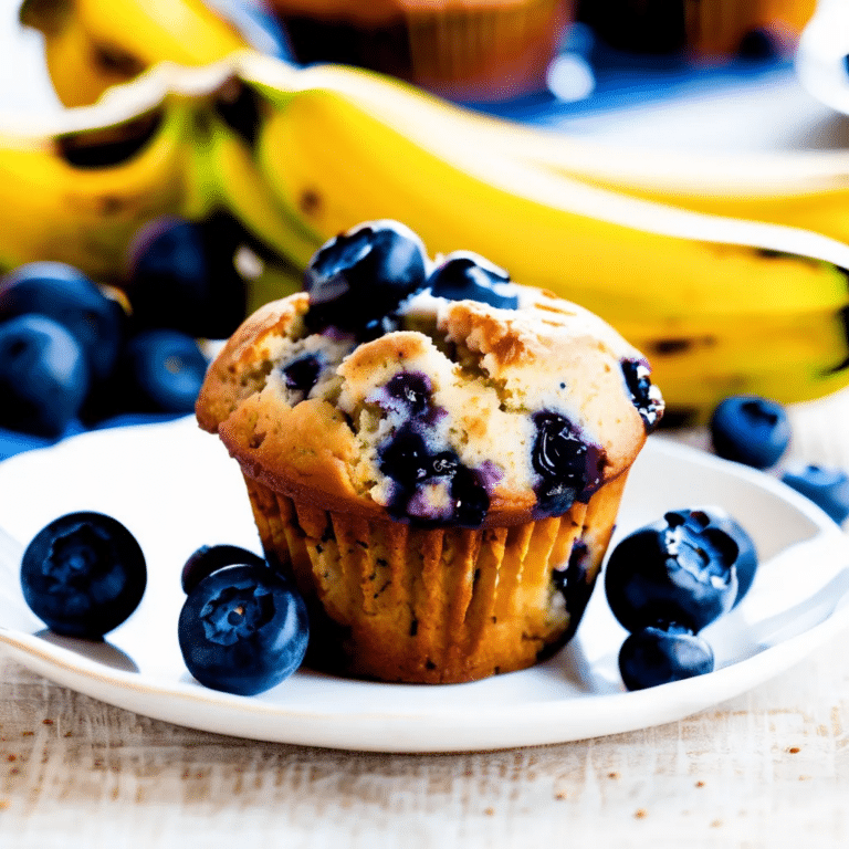 Banana Blueberry Muffins