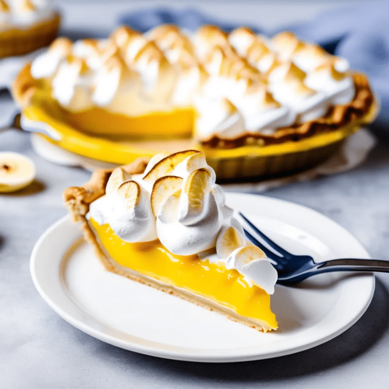 Banana Meringue Pie