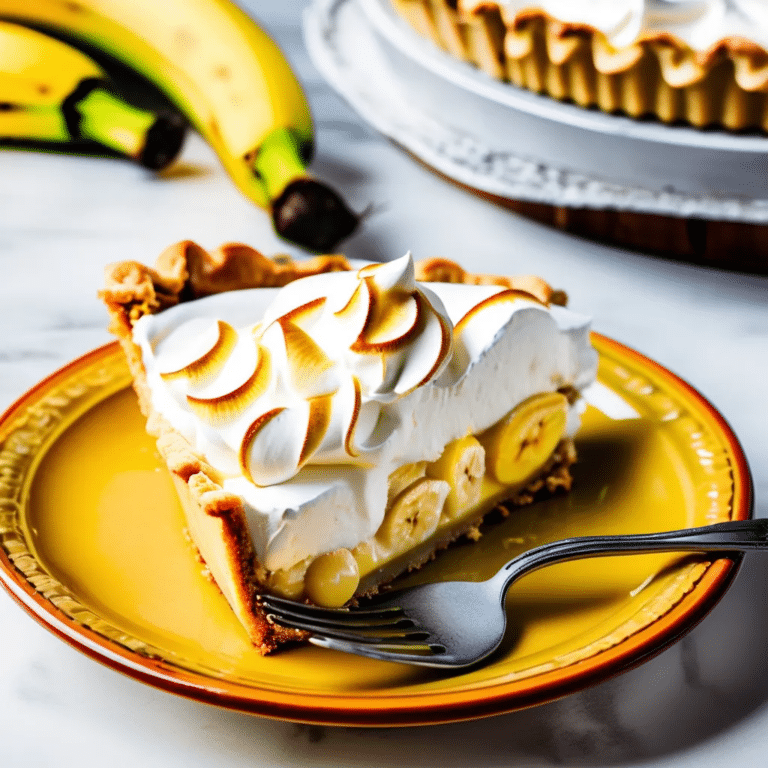 Banana Meringue Pie