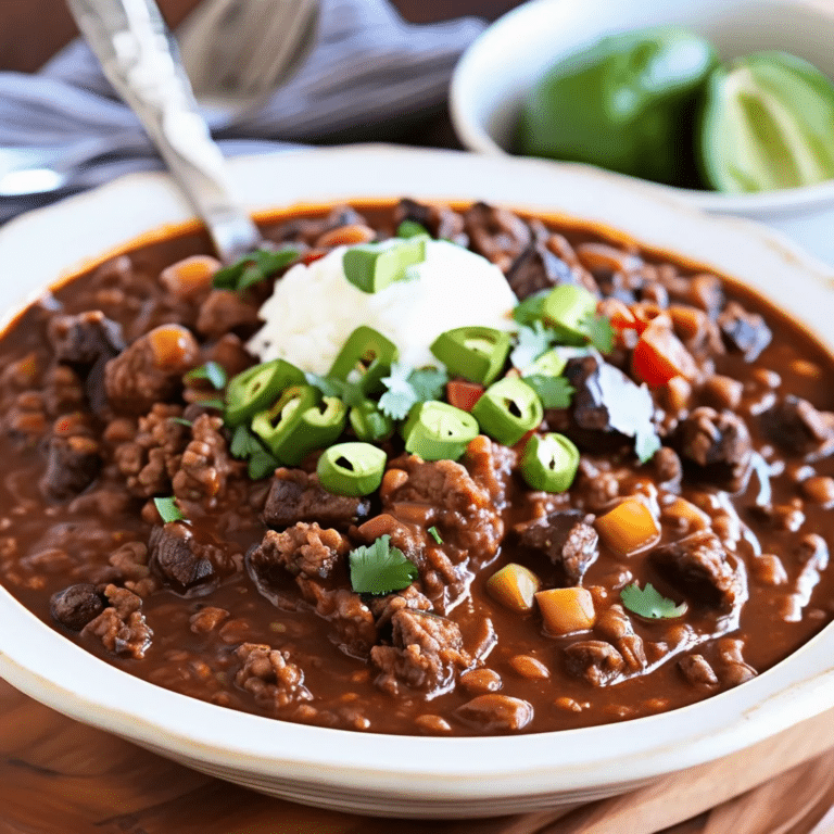 Barbecued Beef Chili