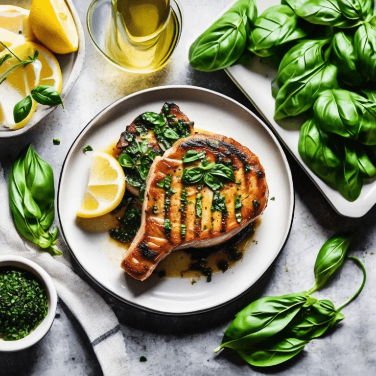 Basil Pork Chops