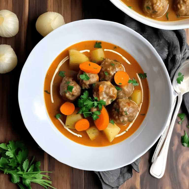 Bavarian Meatball Stew