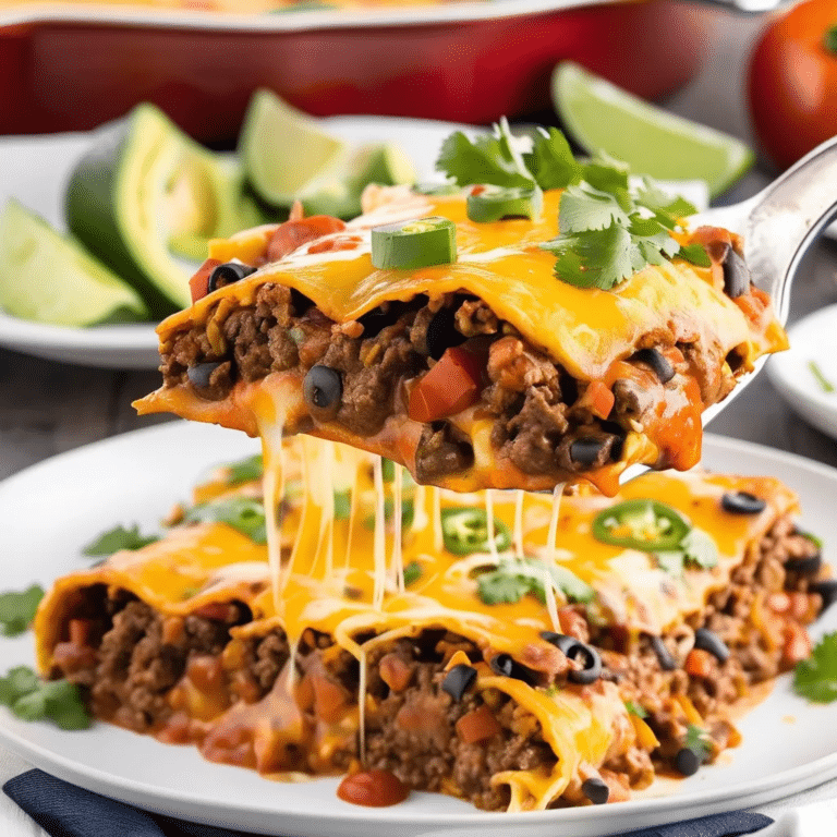 Beef Enchilada Bake