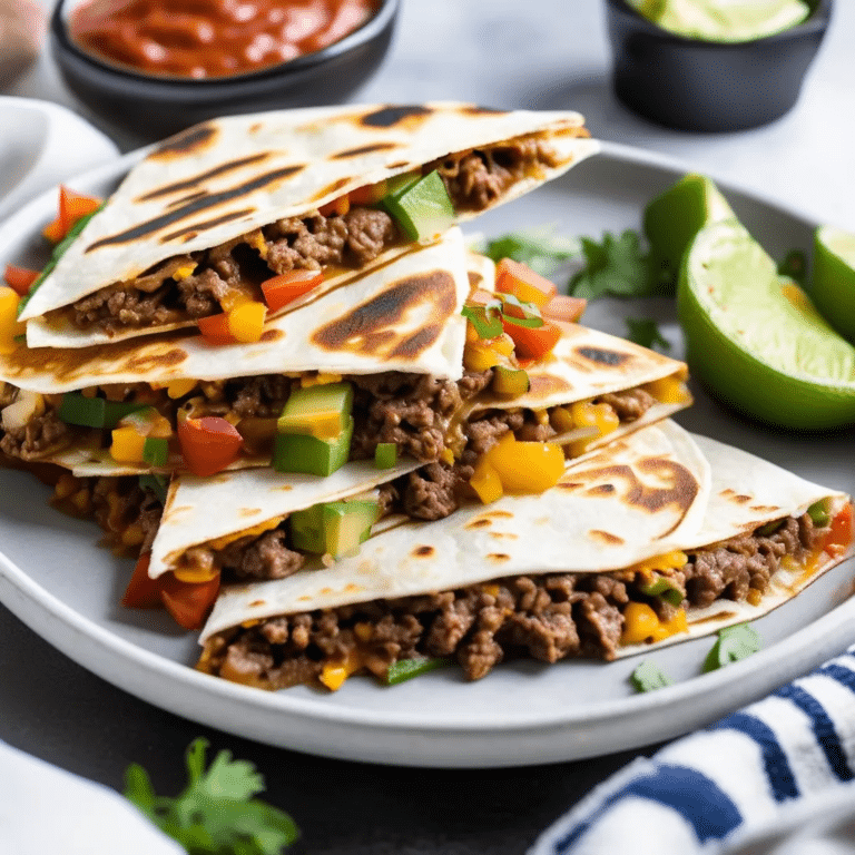 Beef Quesadillas