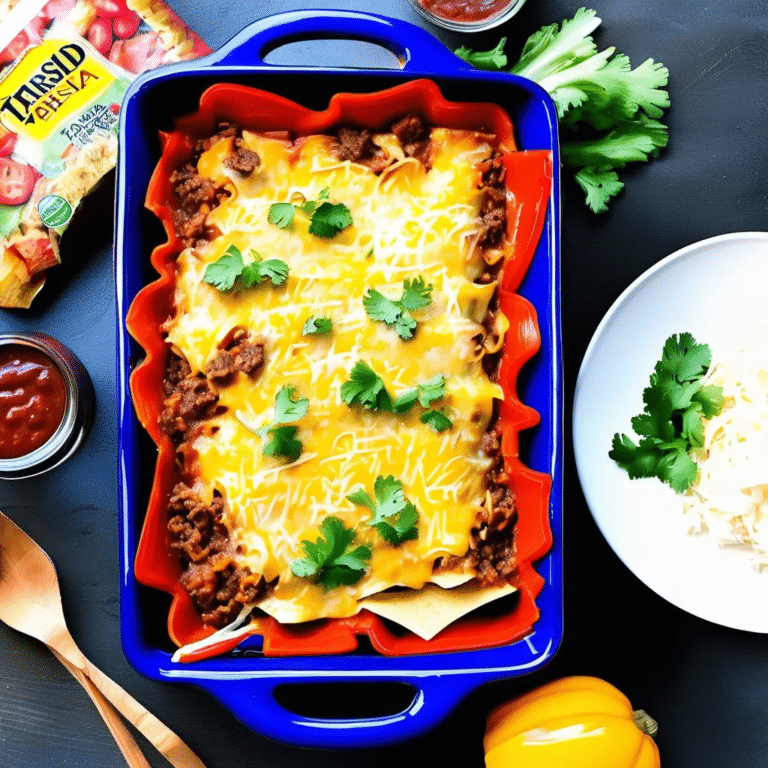 Beef Tortilla Casserole