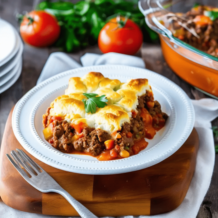Beef ‘N’ Biscuit Bake