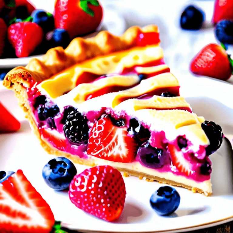 Berry Custard Pie