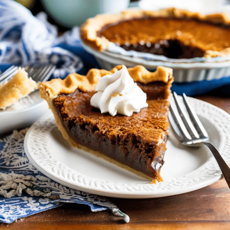 Bessie’s Coconut Molasses Pie