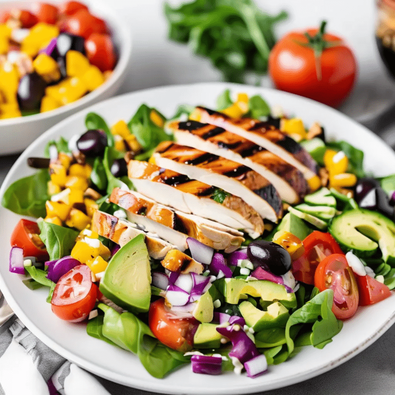 Big, Beautiful Grilled Chicken Salad