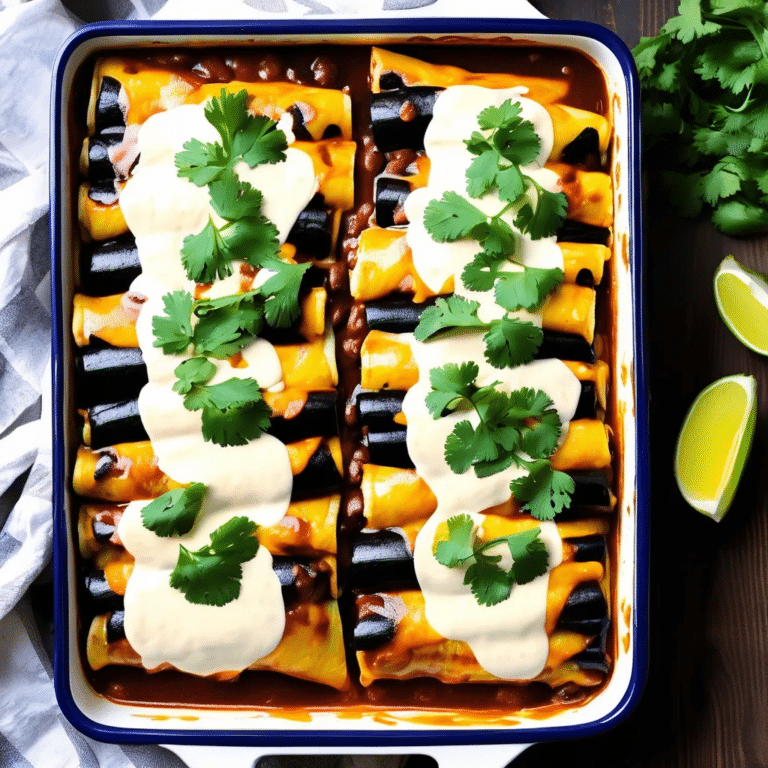 Black Bean And Cheese Enchiladas