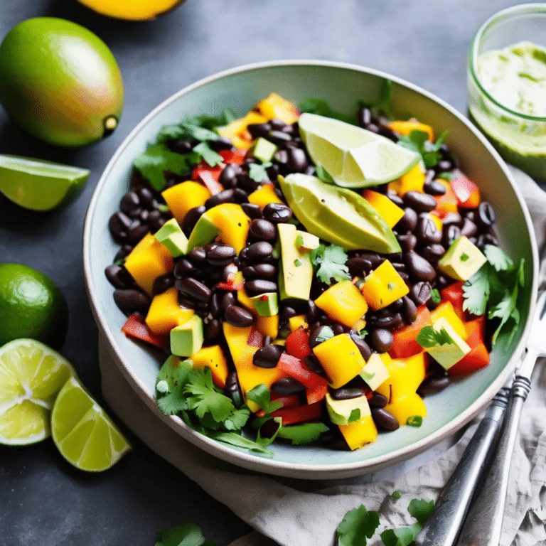 Black Bean-Mango Salad