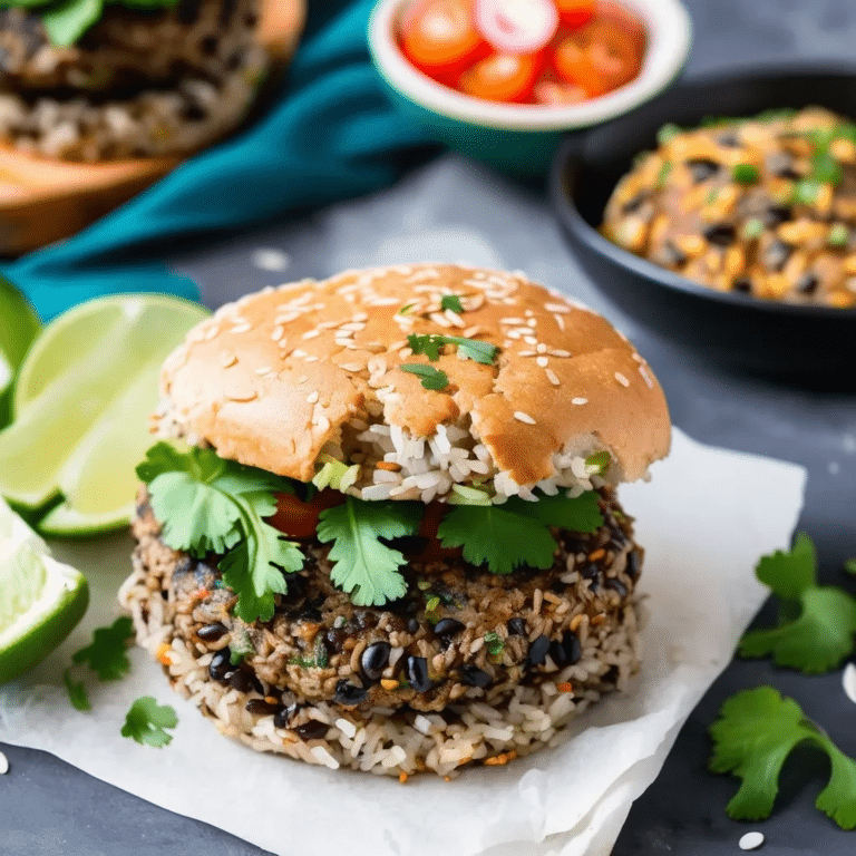 Black Bean Rice Burgers