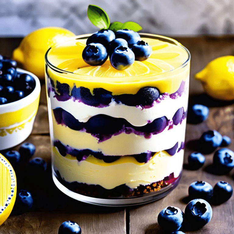 Blueberry Lemon Trifle