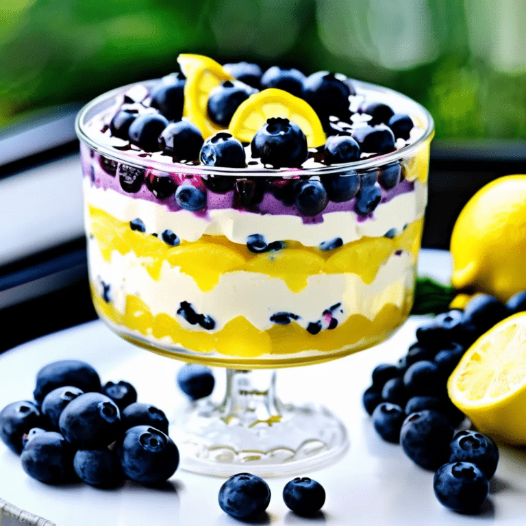 Blueberry Lemon Trifle