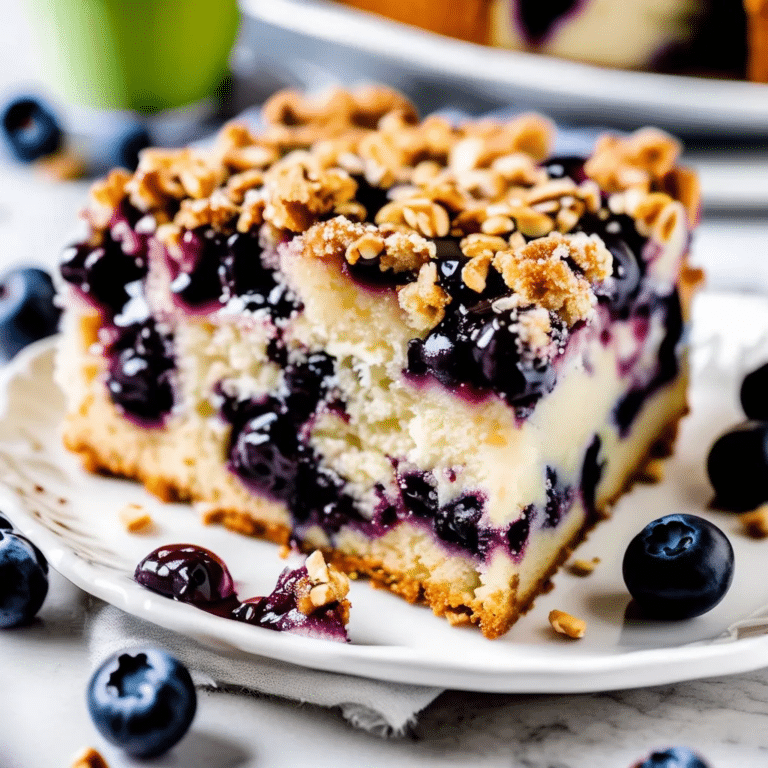 Blueberry Sour Cream Coffee Cake