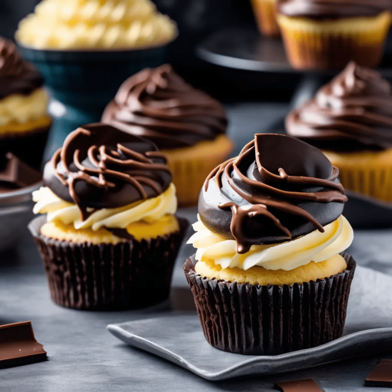 Boston Cream Pie Cupcakes