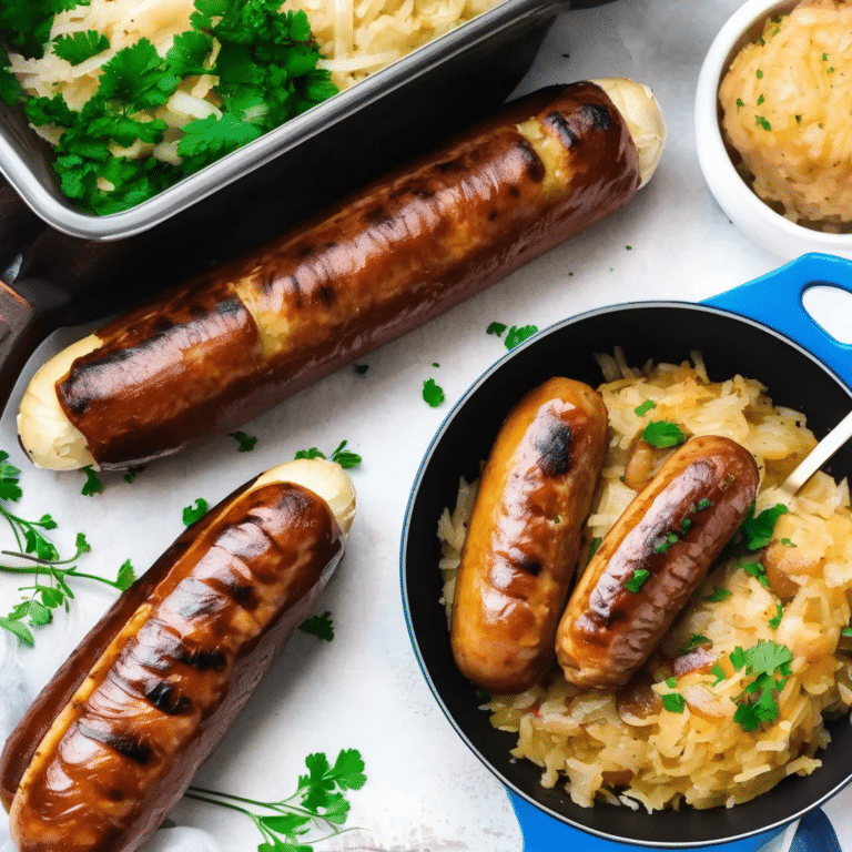 Brats And Sauerkraut
